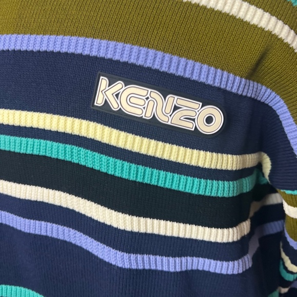 Kenzo Striped Logo Knit Jumper - Picture 2 of 4